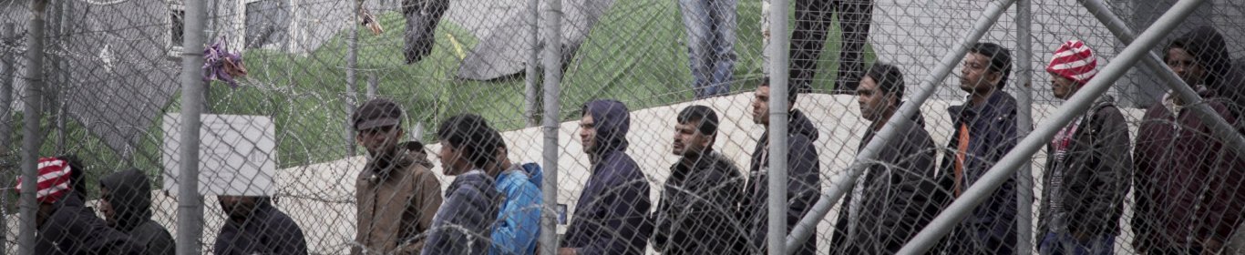 Des migrants attendent dans un camp à Samos, en Grèce, avant d'être déportés vers la Turquie