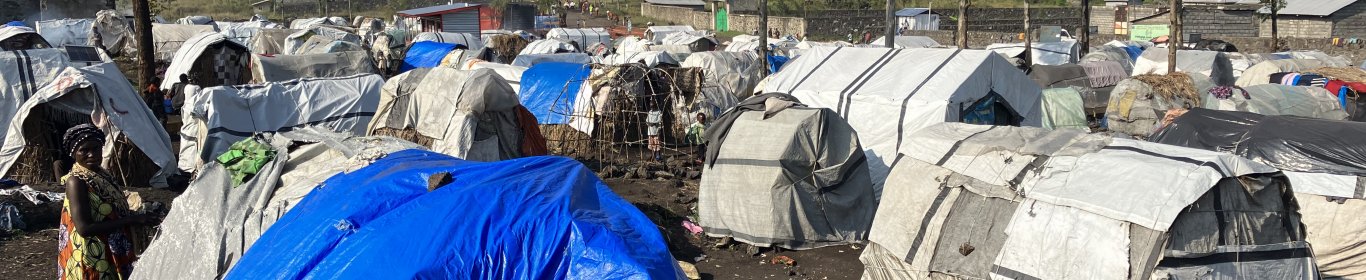 Camps of internally displaced people in and around Goma