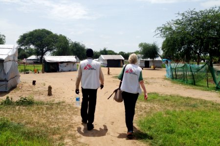 Les travailleurs humanitaires du Centre médical à Mingkaman au Soudan du Sud