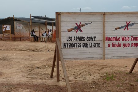 MSF clinic located in M'poko's IDP camp, near Bangui's airport in CAR