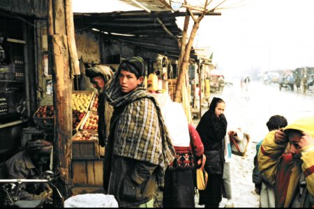 Enfants dans les rues de Kaboul