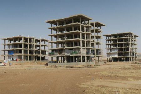 Des immeubles en construction en Irak