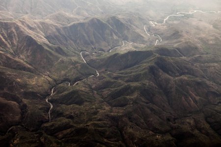 Rwanda Vue aérienne des montagnes Ngomo entre les lacs Tanganika et Kivu, à la frontière entre le Congo, le Rwanda et le Burundi