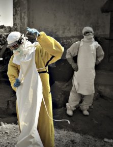 Watsan Team disinfects Freetown Houses